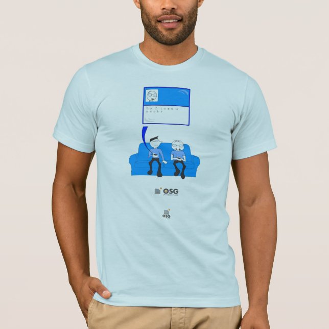 T-shirts Faz o texto de I demasiado? (Frente)