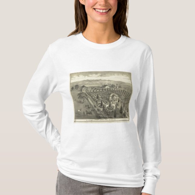 T-shirts Fazenda da avenida do Evergreen (Frente)