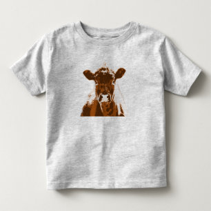 T-shirts Fazenda de vaca castanha