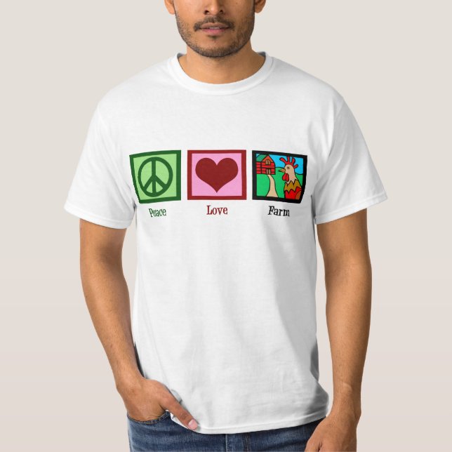 T-shirts Fazenda do amor da paz (Frente)