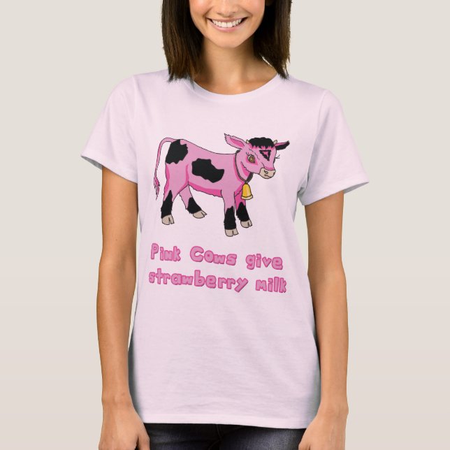 T-shirts Fazenda, Vaca Rosa (Frente)