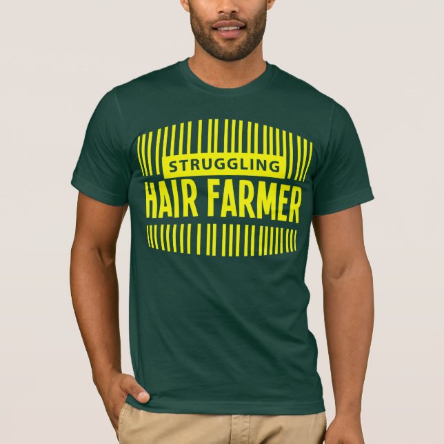 T-shirts Fazendeiro de esforço do cabelo (Frente)