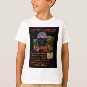 T-shirts Fé do Amor felz pascoa e Desejos da Esperança