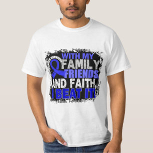 T-shirts Fé dos amigos da família do sobrevivente do canc