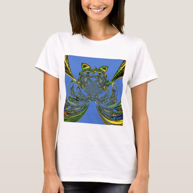 T-shirts Feather Fish Art Design (Frente)
