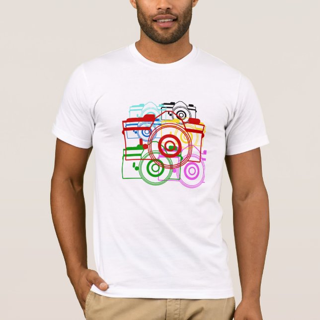 T-shirts FECHADOR! Retro Hip Bella Canvas Tee (Frente)