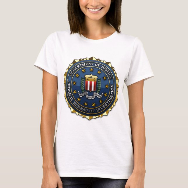 T-shirts Federal Bureau of Investigation (Frente)