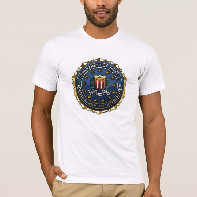 T-shirts Federal Bureau of Investigation (Frente)