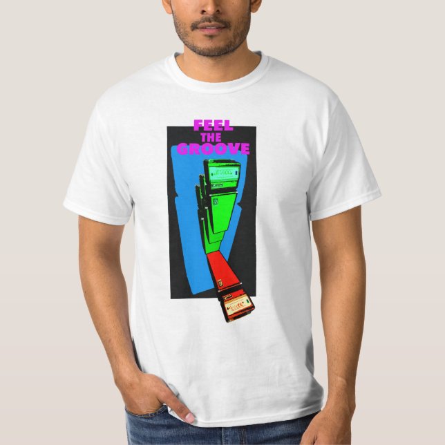 T-shirts FEEL THE GROOVE bass (Frente)