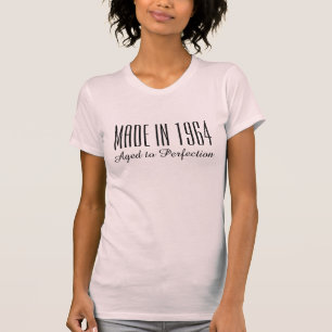 T-shirts Feita em 1964, à perfeição, para as mulheres