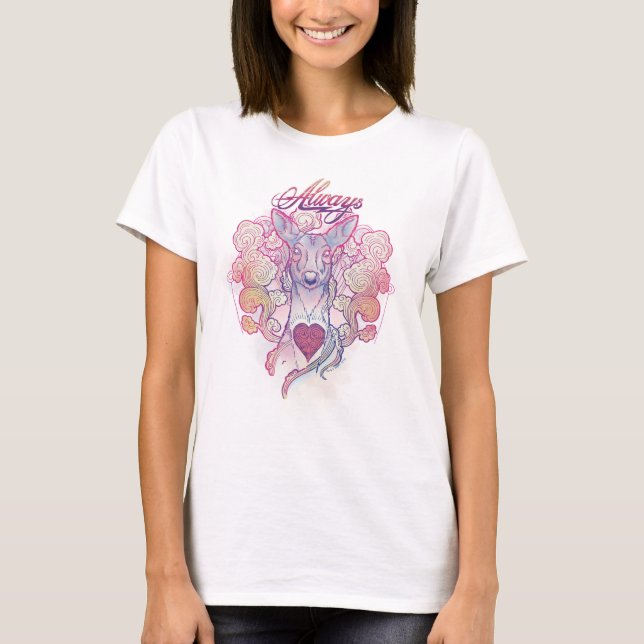 T-shirts Feitiço de Harry Potter | "Sempre" Doe Patronus (Frente)
