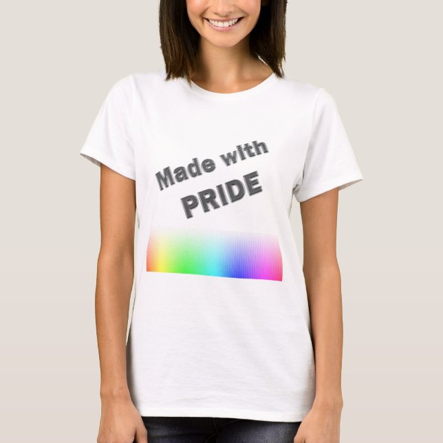 T-shirts Feito Com Orgulho (Frente)