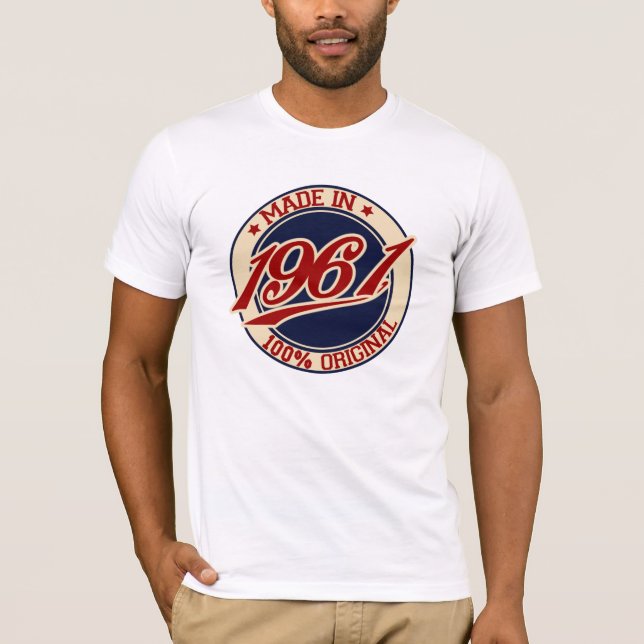 T-shirts Feito Em 1961 (Frente)