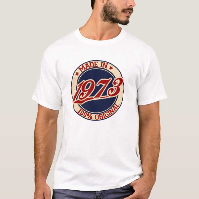 T-shirts Feito Em 1973 (Frente)