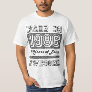 T-shirts Feito em 1986