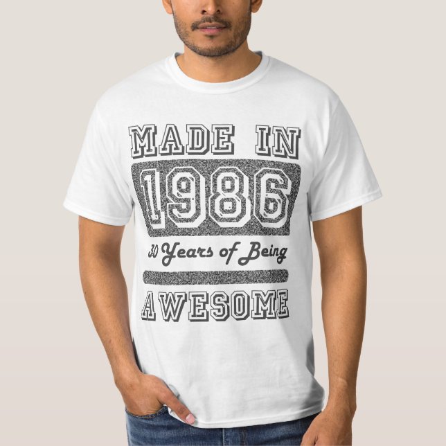 T-shirts Feito em 1986 (Frente)