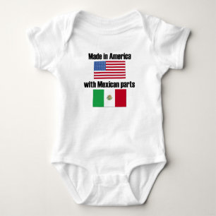 T-shirts Feito em América com peças mexicanas