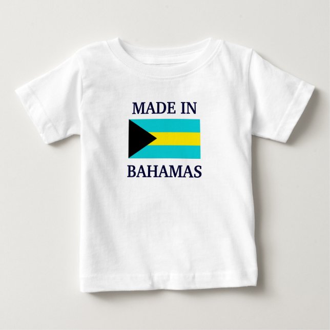 T-shirts Feito em Bahamas (Frente)