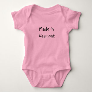 T-shirts Feito em Vermont infantil Creeper