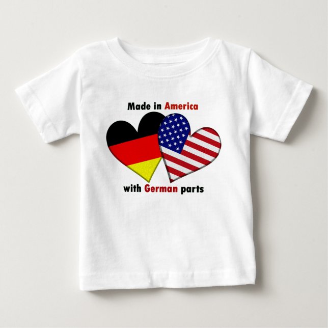 T-shirts feito na américa com partes alemãs (Frente)