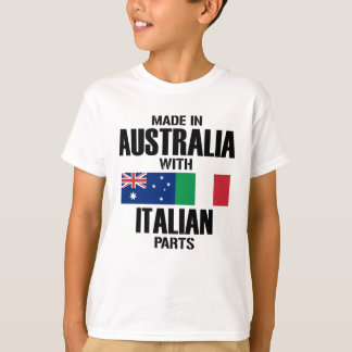T-shirts Feito na Austrália com peças italianas