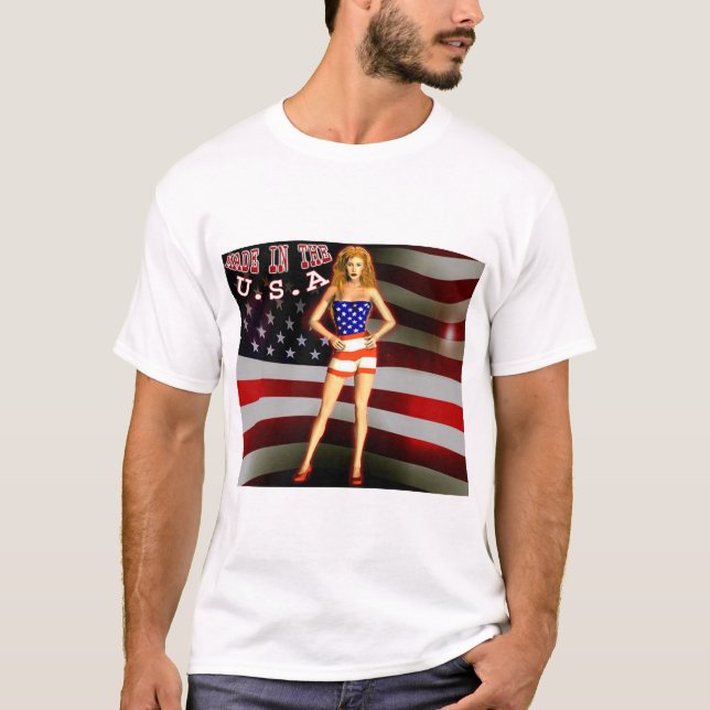 T-shirts Feito nos EUA (Frente)