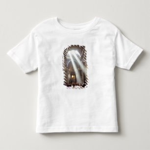 T-shirts Feixes de luz solar derramam-se pelas janelas