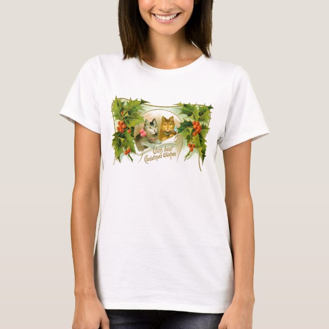 T-shirts Felinos de Natal (Frente)