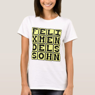 T-shirts Felix Mendelssohn, compositor alemão