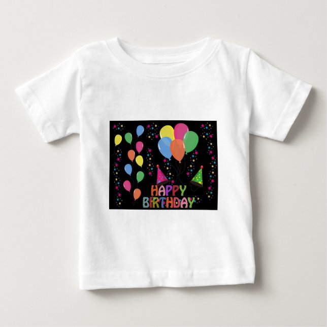 T-shirts Feliz aniversário (Frente)