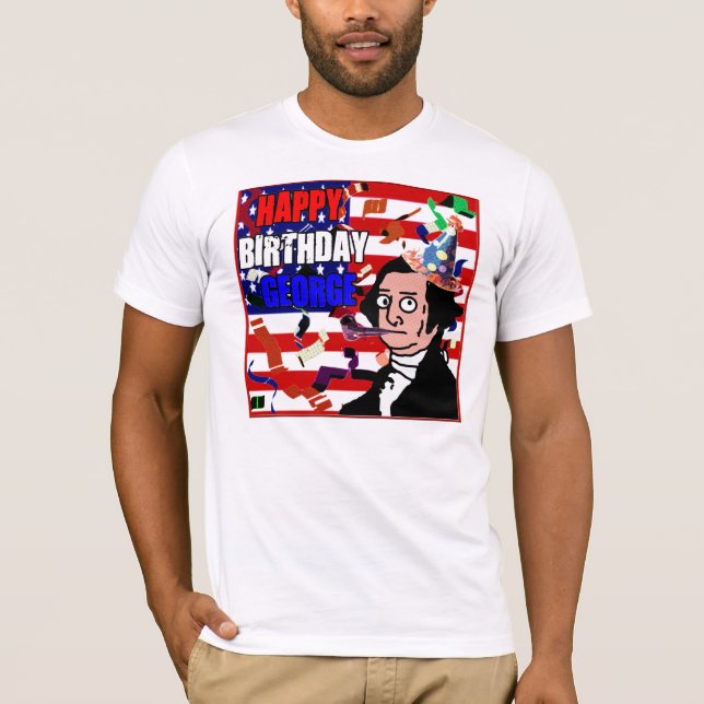 T-shirts Feliz aniversario George (Frente)