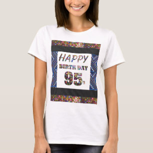 T-shirts feliz aniversario happybirthday 95 ninetyfive 95th
