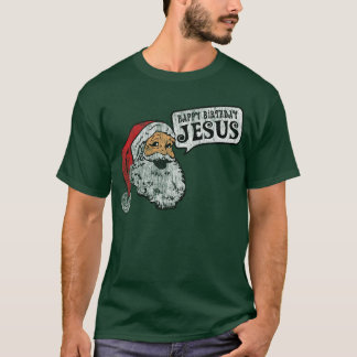 T-shirts Feliz aniversario Jesus (camisas escuras)