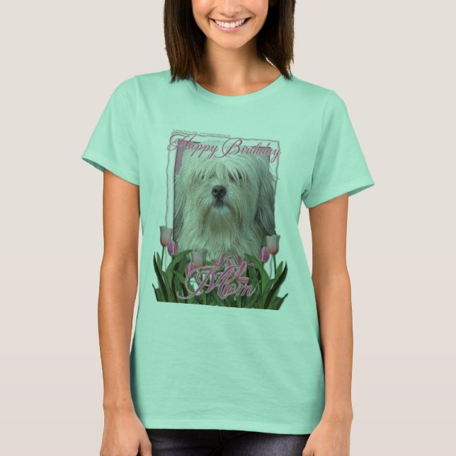 T-shirts Feliz aniversário Mãe - Lowchen (Frente)