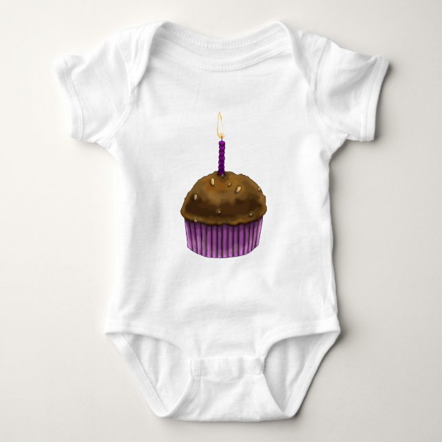 T-shirts Feliz aniversário Muffin (Frente)
