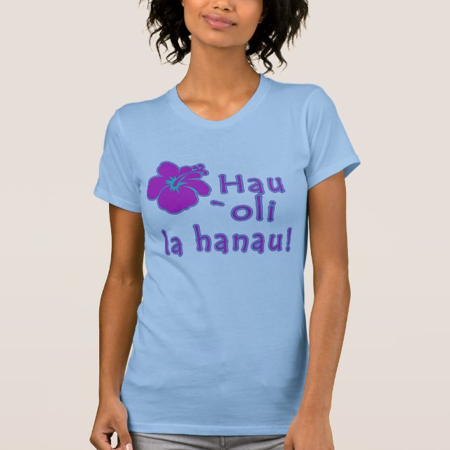 T-shirts Feliz aniversario no Hawaiian (Frente)
