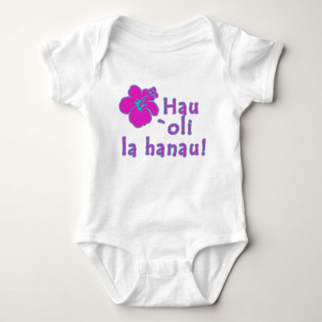 T-shirts Feliz aniversario no Hawaiian (Frente)