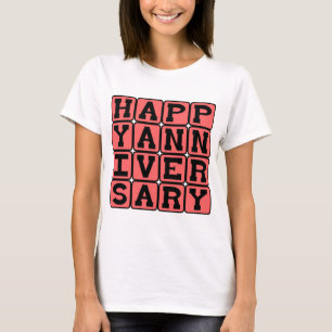 T-shirts Feliz Aniversário, Ocasião Anual
