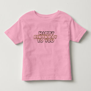 T-shirts Feliz aniversário para seu bebê datilografia de