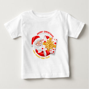 T-shirts Feliz ano novo Santa Claus