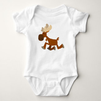 T-shirts Feliz de cartoon bonitinho Roupa de alce