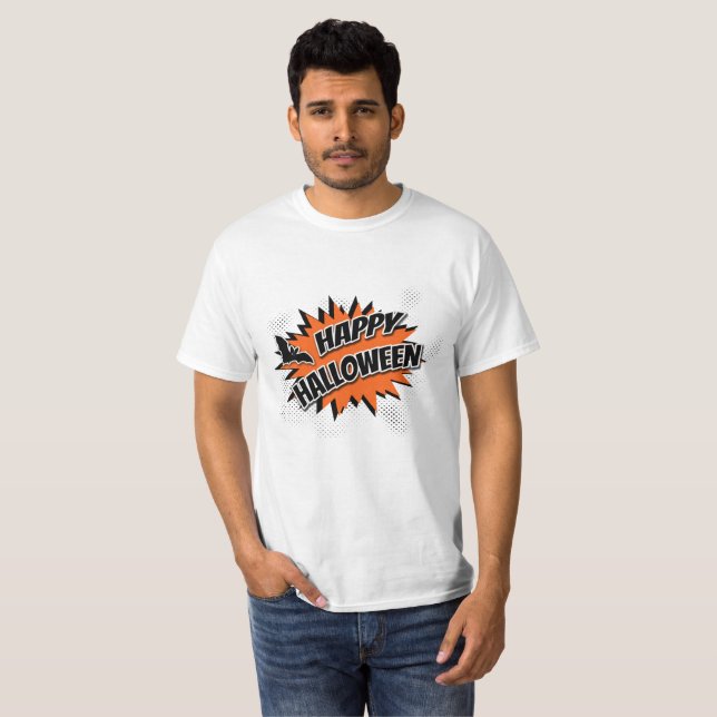 T-shirts Feliz Dia das Bruxas (Frente Completa)