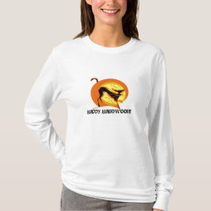 T-shirts Feliz Gato de Halloween