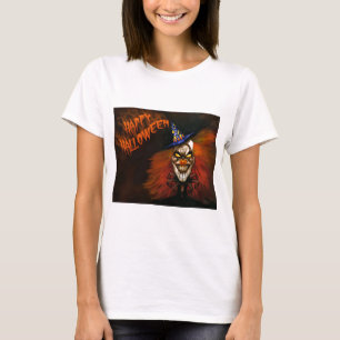 T-shirts Feliz Halloween Palhaço Assustador