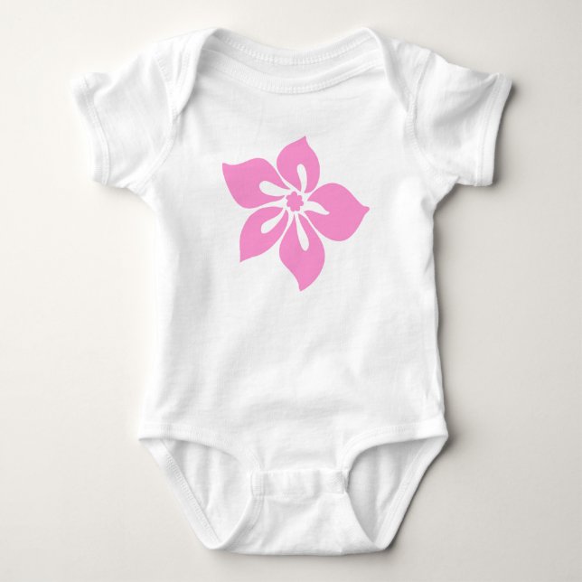 T-shirts Feliz Hibiscus Tropical Floral (Frente)