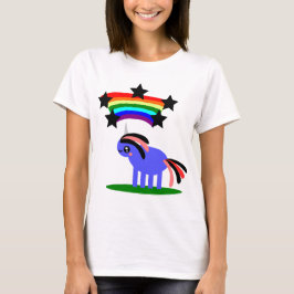 T-shirts Feliz Hippy Rainbow Unicorn