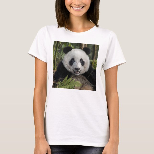 T-shirts Feliz jovem panda, China (Frente)