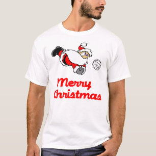 T-shirts Feliz Natal das escavações do papai noel de