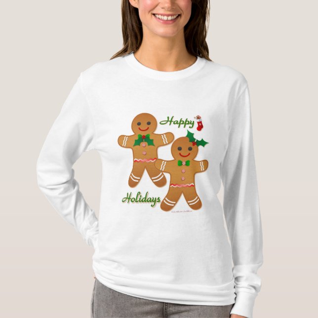 T-shirts Feliz Natal Gingercake Man Boy (Frente)