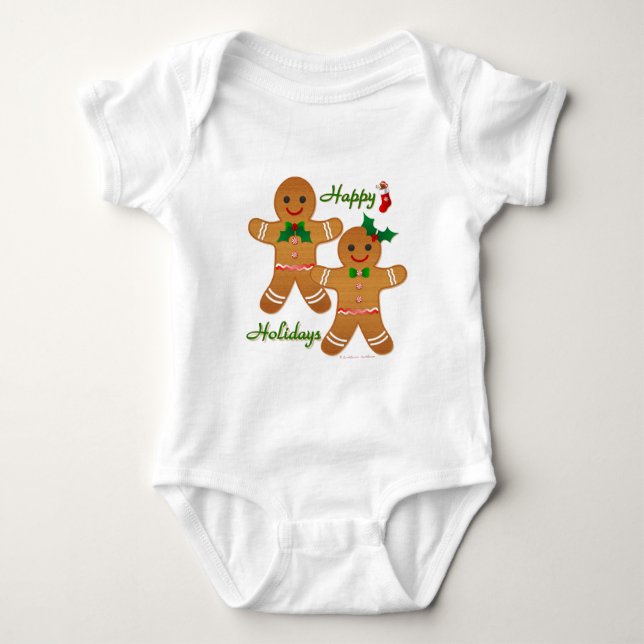 T-shirts Feliz Natal Gingercake Man Boy (Frente)